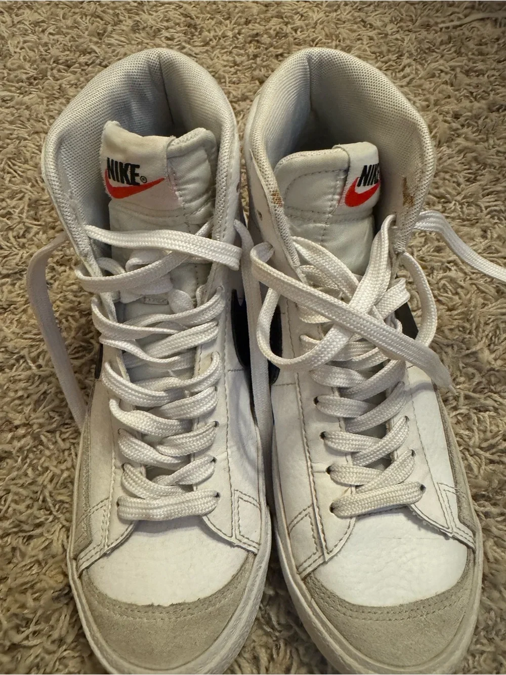Nike Blazers 5Y black and white